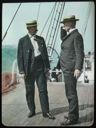 Image of Peary (left) and Herbert L. Bridgeton on S.S. Roosevelt